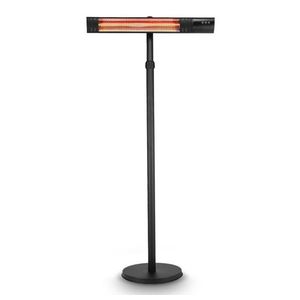 Black Powder Coated Steel Pole Mounted Infrared Patio Heater Product Image