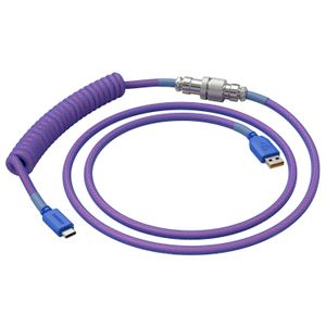 Glorious - Coiled USB-C Artisan Braided Keyboard Cable for Mechanical Gaming Keyboards - Nebula Product Image