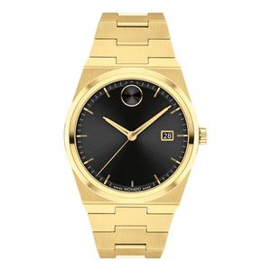 Unisex BOLD Quest Gold-Tone Stainless Steel Watch Black Dial Product Image