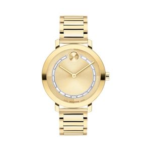 Ladies BOLD Evolution 2.0 Gold-Tone Crystal Stainless Steel Watch Gold Dial Product Image