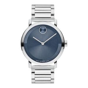 Unisex BOLD Evolution 2.0 Silver-Tone Stainless Steel Watch Dark Blue Dial Product Image