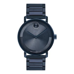Unisex BOLD Evolution 2.0 Dark Blue IP Stainless Steel Watch Dark Blue Dial Product Image