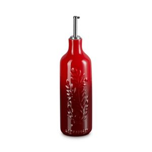 20oz Stoneware Olive Branch Oil Cruet Cerise Product Image