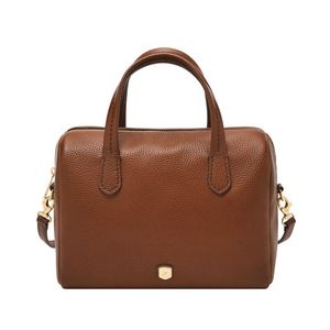 Lainey Leather Satchel Brown Product Image