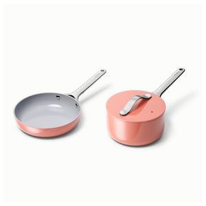Nonstick Ceramic Minis Duo Cookware Set - Fry Pan & Saucepan Perracotta Product Image
