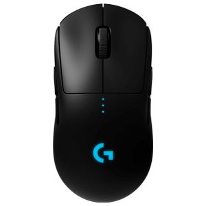 Logitech - PRO Lightweight Wireless Optical Ambidextrous Gaming Mouse with RGB Lighting - Wireless - Black Product Image
