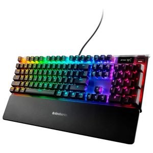 SteelSeries - Apex 7 Full Size Wired Mechanical Red Linear Switch Gaming Keyboard with Rapid Tap - Black Product Image