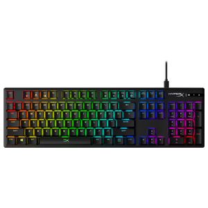 HyperX - Alloy Origins Full-size Wired Mechanical Red Switch Gaming Keyboard with RGB Back Lighting - Black Product Image