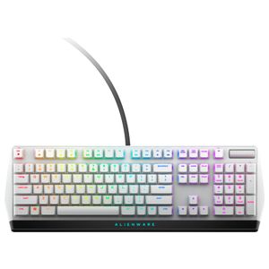 Alienware - AW510K Full-size Wired Mechanical CHERRY MX Low Profile Red Switch Gaming Keyboard with RGB Back Lighting - Lunar Light Product Image