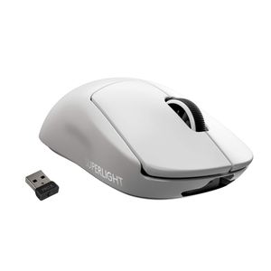 Logitech - PRO X SUPERLIGHT Lightweight Wireless Optical Gaming Mouse with HERO 25K Sensor - Wireless - White Product Image