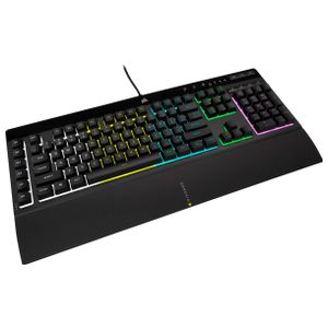 CORSAIR - K55 RGB Pro Full-size Wired Dome Membrane Gaming Keyboard with Elgato Stream Deck Software Integration - Black Product Image