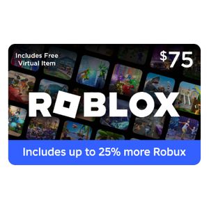 Roblox - $75 Digital Gift Card [Includes Virtual Item] [Digital] Product Image