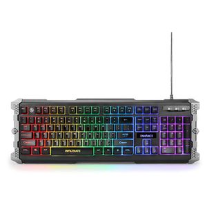 ENHANCE - Infiltrate Full-size Wired Membrane Hybrid Mechanical Gaming with Soundwave LED Keyboard - Black Product Image