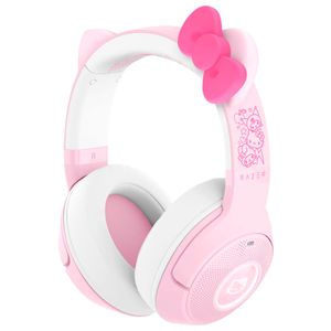 Razer - Kraken Kitty V2 Bluetooth Wireless Over-the-Ear Gaming Headset for PC, Mac, Playstation, Nintendo Switch, Steam Deck - Hello Kitty Edition Product Image