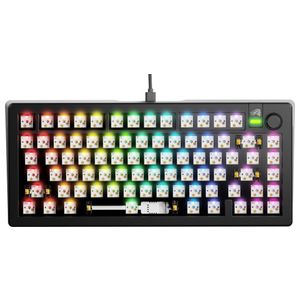 Glorious - GMMK 3 PRO 75% Barebones Wired Mechanical Linear Switch Gaming Keyboard with Hot-swappable Switches - Black Product Image