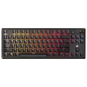 CORSAIR - K70 CORE TKL Compact Wired RGB Pre-Lubed Linear Mechanical Switches Gaming Keyboard with Sound - Black Product Image