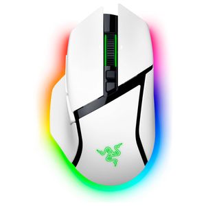Razer - Basilisk V3 Pro Optical Gaming Mouse with HyperScroll Tilt Wheel - Wireless - White Product Image