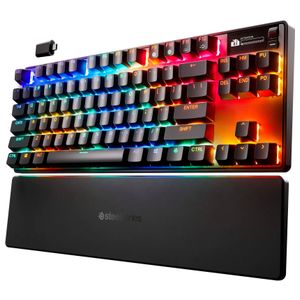 SteelSeries - Apex Pro TKL Gen 3 Wireless Mechanical OmniPoint Adjustable HyperMagnetic Gaming Keyboard with Rapid Tap - Black Product Image