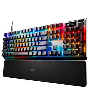 SteelSeries - Apex Pro Gen 3 Full Size Wired Mechanical OmniPoint Adjustable Gaming Keyboard with Rapid Tap - Black Product Image