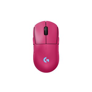 Logitech - PRO 2 LIGHTSPEED Lightweight Optical HERO 44K DPI Gaming Mouse with 4 Customizable and Switchable Magnetic Side Buttons - Wireless - Magenta Product Image