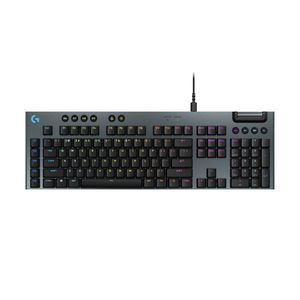 Logitech - G915 X Full-size Corded Mechanical GL Brown Tactile Switch Gaming Keyboard for PC/Mac with RGB Backlighting - Black Product Image