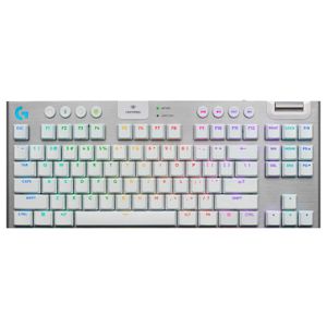 Logitech - G915 X LIGHTSPEED TKL Wireless Mechanical GL Brown Tactile Switch Gaming Keyboard for PC/Mac with RGB Backlighting - White Product Image