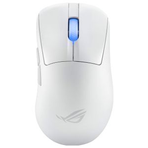 ASUS - ROG Keris II Ace Ultralight Wireless Optical Gaming Mouse with ROG SpeedNova Wireless Technology - Wired - White Product Image