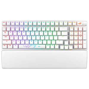 ASUS - ROG Strix Scope II 96 Full Size Wireless Mechanical Gaming Keyboard with Hot-Swappable ROG NX Snow Switches - White Product Image