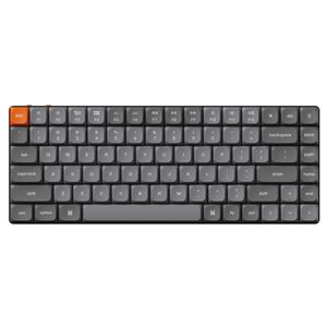 Keychron - K3 Max 75% Custom Wireless RGB Mechanical Keyboard with Programmable QMK/VIA Hot-Swappable Red Switch - Black Product Image