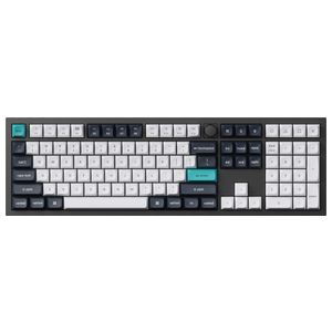 Keychron - Q6 Max 100% Custom Wireless RGB Mechanical Keyboard with Programmable QMK/VIA Hot-Swappable Brown Switch - Black Product Image