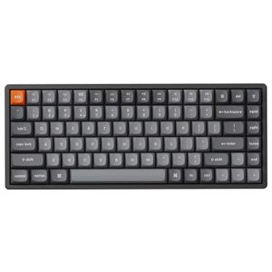 Keychron - K2 Max 75% Custom Wireless RGB Mechanical Keyboard with Programmable QMK/VIA Hot-Swappable Brown Switch - Black Product Image