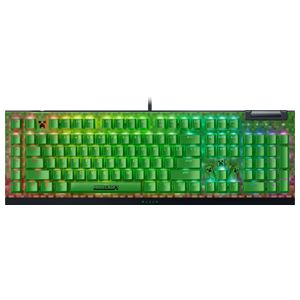 Razer - BlackWidow V4 X Full Size Wired Mechanical Green Clicky Switch Gaming Keyboard with Chroma RGB Backlighting - Minecraft Edition Product Image