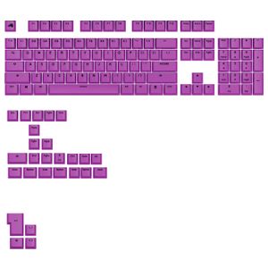 Glorious - GPBT Basics Universal Keycap Set Compatible with Most 100% 85% 80% TKL 60% Compact 75% Mechanical Keyboards - Epic Purple Product Image
