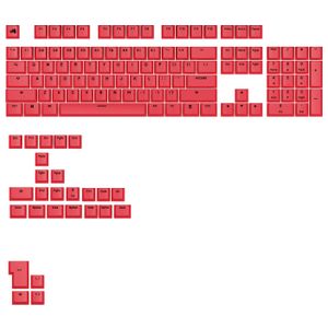 Glorious - GPBT Basics Universal Keycap Set Compatible with Most 100% 85% 80% TKL 60% Compact 75% Mechanical Keyboards - Revive Red Product Image