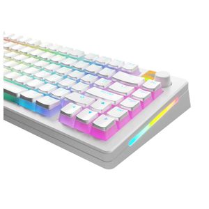 Glorious - Aura V3 Pudding-Style Universal Keycaps for 100% 85% 80% TKL 60% Compact 75% Mechanical Keyboards - White Product Image