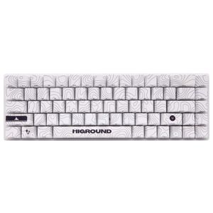 Higround - Basecamp 65+ 65% Wired Mechanical Lubed TTC Milky Switch Gaming Keyboard with RGB Backlighting - Snowstone Product Image