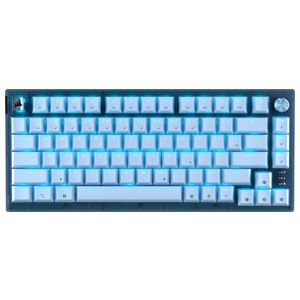 CORSAIR - K65 PLUS RGB 75% Wireless Mechanical Pre-Lubed MLX Red Linear Switch Gaming Keyboard for Mac with Hot-Swappable Switches - Glacier Blue Product Image