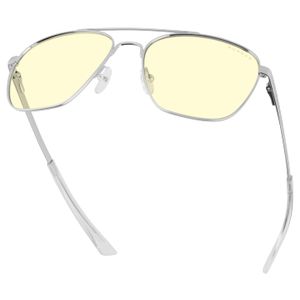 GUNNAR - Mustang Computer Glasses with Blue Light Reduction, Amber Lenses - Chrome Product Image