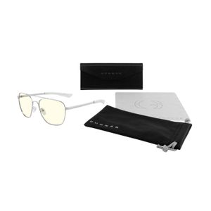 GUNNAR - Mustang Computer Glasses with Blue Light Reduction, Clear Lenses - Chrome Product Image