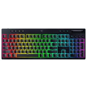 Razer - BlackWidow V4 Low-profile HyperSpeed Wireless Full Size Mechanical Orange Tactile Switch Gaming Keyboard with Chroma RGB - Black Product Image