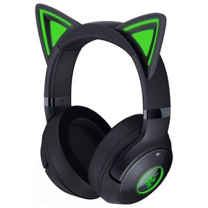 Razer - Kraken Kitty V2 Bluetooth Wireless Over-the-Ear Gaming Headset for PC, Mac, Playstation, Nintendo Switch, Steam Deck - Black Product Image