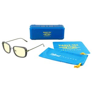 GUNNAR - Fallout Vault 33 Computer Glasses with Blue Light Reduction, Amber Lenses - Gunmetal/Olive Product Image
