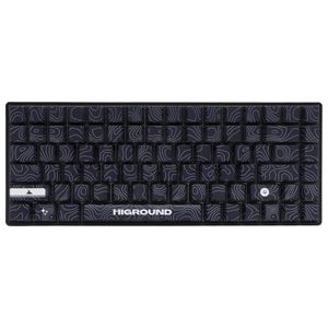 Higround - Basecamp 75+ 75% Wired Mechanical Lubed TTC Milky Switch Gaming Keyboard with RGB Backlighting - BLACKICE Product Image