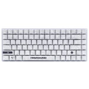 Higround - Basecamp 75+ 75% Wired Mechanical Lubed TTC Milky Switch Gaming Keyboard with RGB Backlighting - SNOWSTONE Product Image