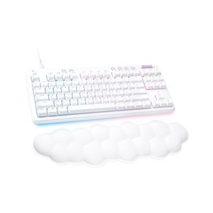 Logitech - G713 Aurora Collection TKL Wired Mechanical Linear Switch Gaming Keyboard for PC/Mac with Palm Rest Included - White Mist Product Image