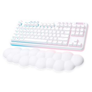 Logitech - G715 Aurora Collection TKL Wireless Mechanical Clicky Switch Gaming Keyboard for PC/Mac with Palm Rest Included - White Mist Product Image