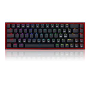 REDRAGON - K631-RGB 65% Wired Mechanical Red Switch Gaming Keyboard with RGB Backlighting - Black Product Image