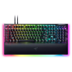 Razer - BlackWidow V4 Pro Full Size Wired Mechanical Green Clicky Switch Gaming Keyboard with Chroma RGB Backlighting - Black Product Image