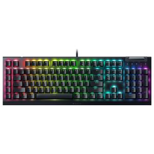 Razer - BlackWidow V4 X Full Size Wired Mechanical Green Clicky Switch Gaming Keyboard with Chroma RGB Backlighting - Black Product Image