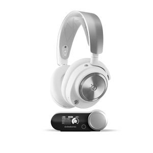 SteelSeries - Arctis Nova Pro Wireless Over-The-Ear Multi Gaming Headset for PC, PS5, PS4, Switch - White Product Image